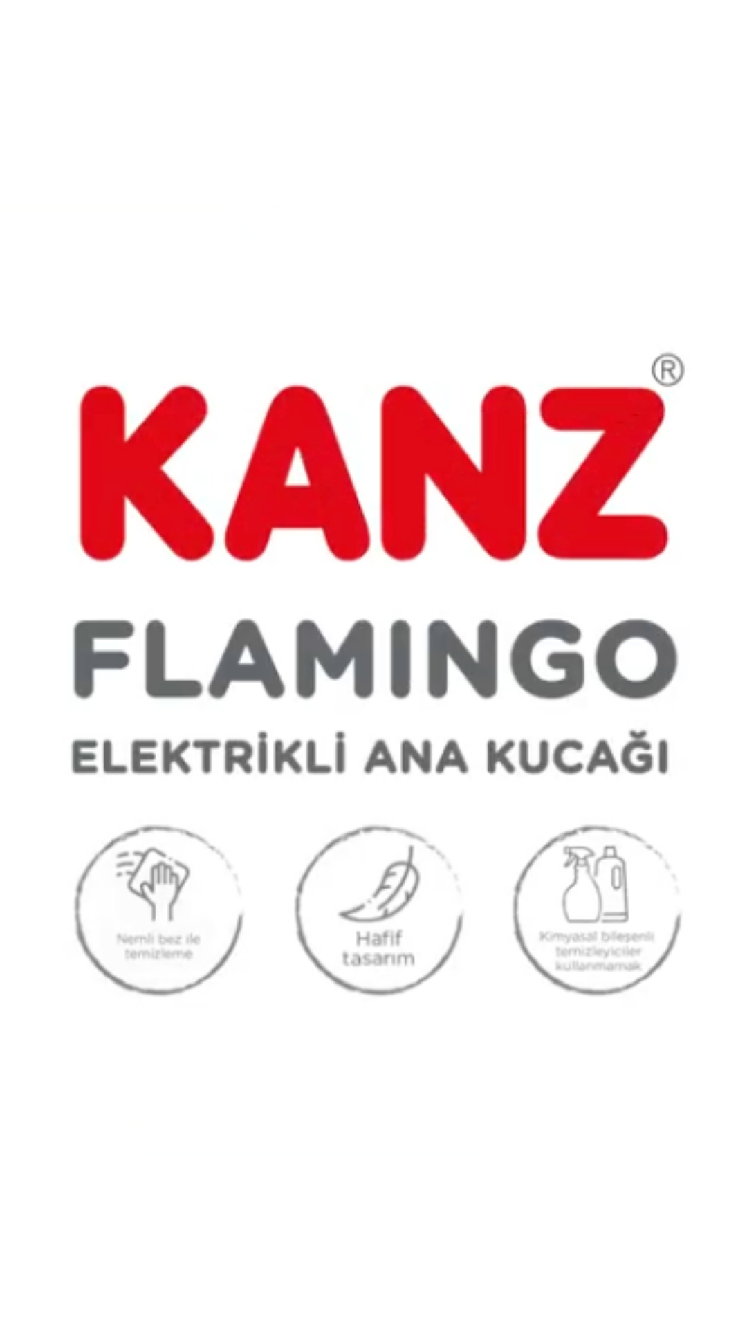 Flamingo Elektrikli Ana Kucağı Gri