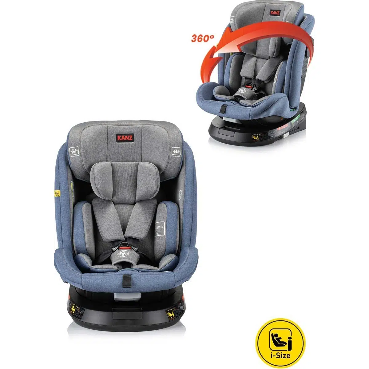 KANZ Comfort MAX I-Size 360° Isofıx Oto Koltuğu Mavi