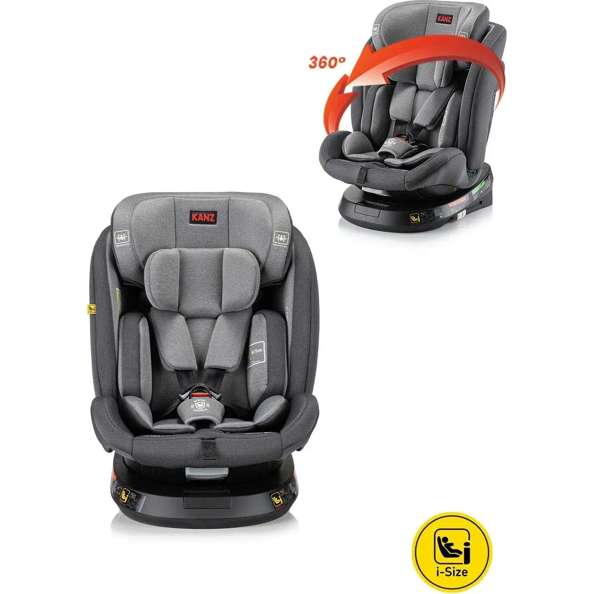 KANZ Comfort MAXI-Size 360° Isofıx Oto Koltuğu Siyah