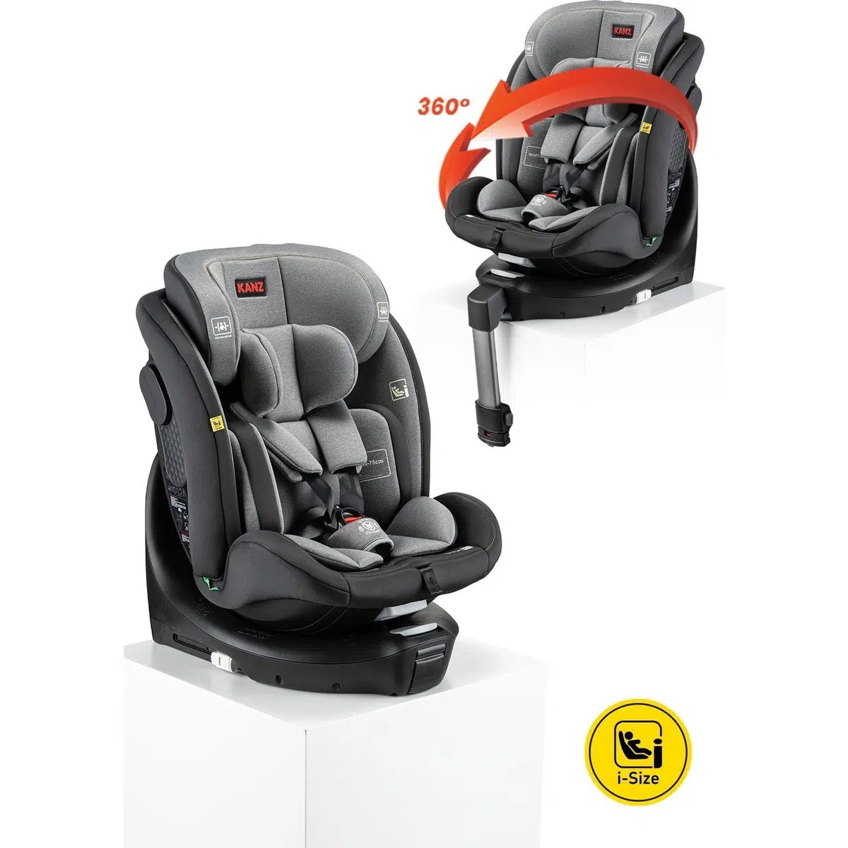 KANZ Comfort PRO I-Size 360° Isofıx Oto Koltuğu Siyah