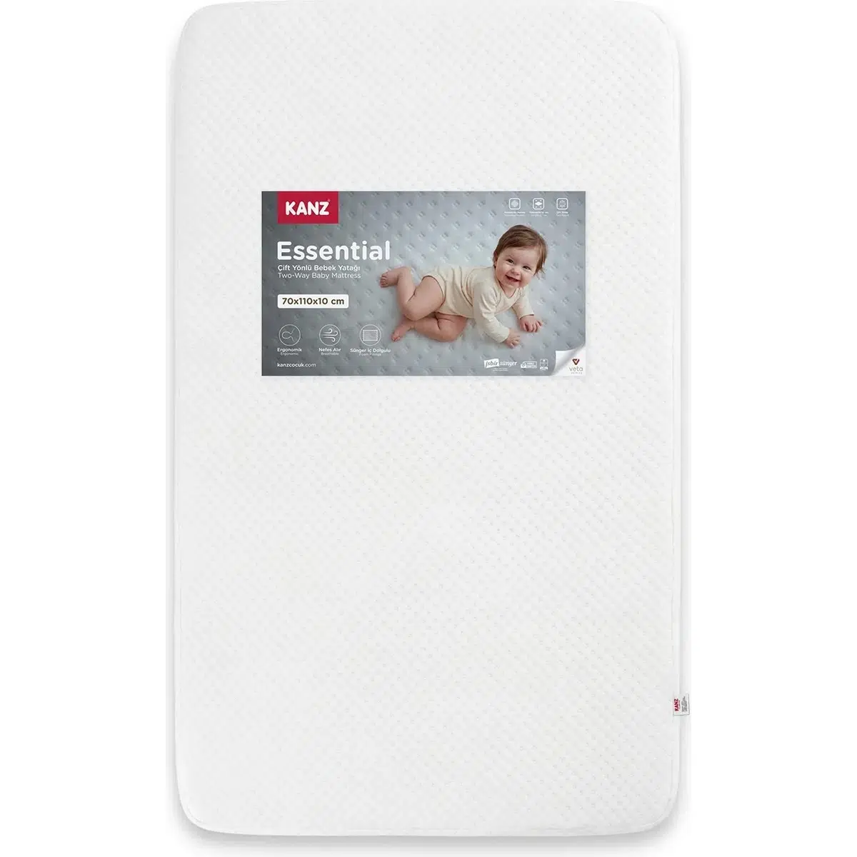 KANZ Essential 70 x 110 Oyun Parkı Yatağı 10 cm
