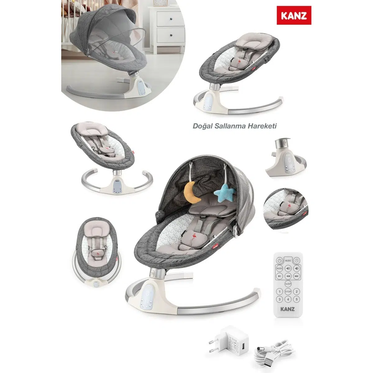 Flamingo Elektrikli Ana Kucağı Füme