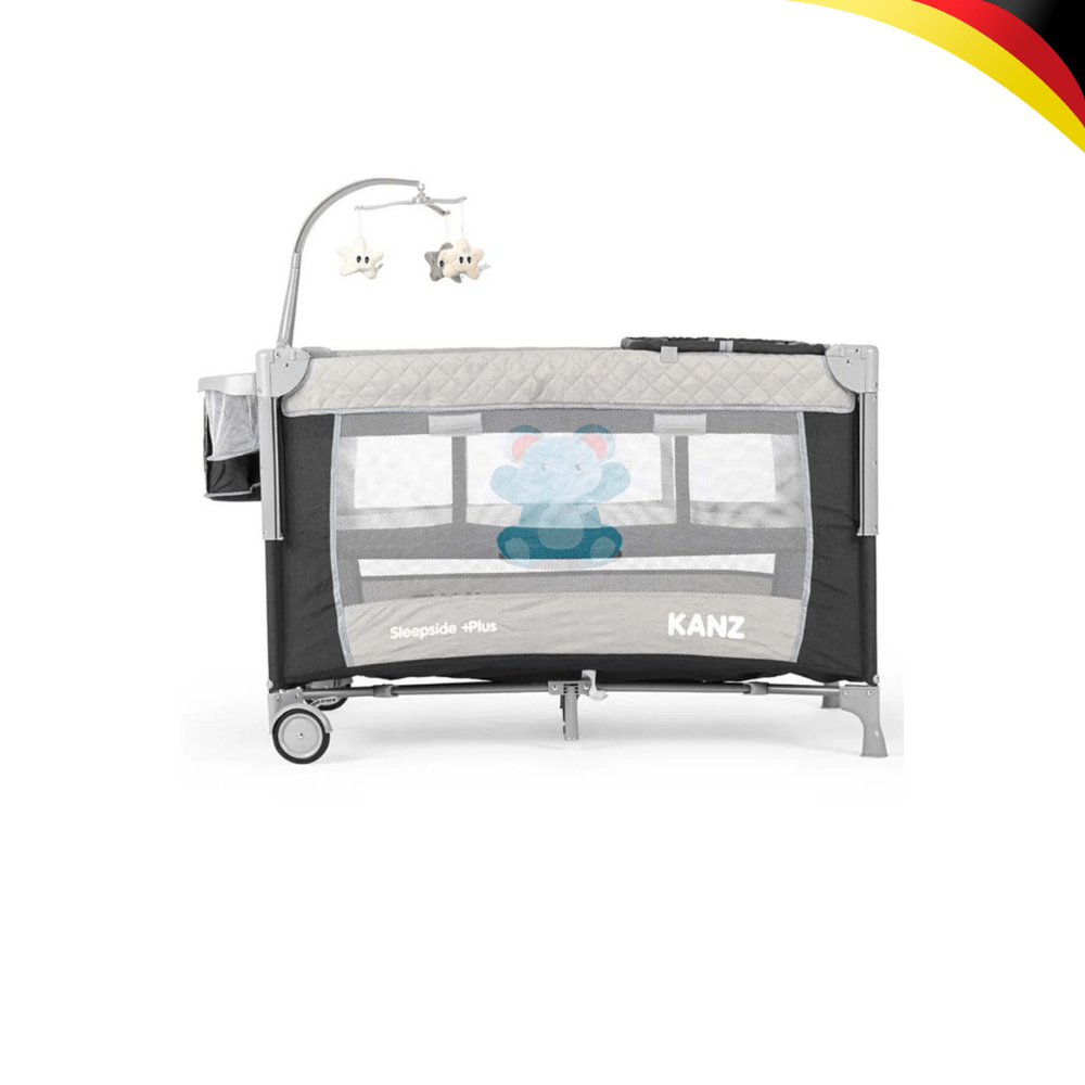 KANZ Sleepside +Plus Anne Yanı Park Yatak ve Oyun Parkı Siyah